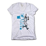 Womens V-Neck White