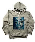 Mens Lace Hoodie Gray