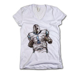 Womens V-Neck White