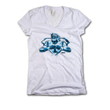 Womens V-Neck White