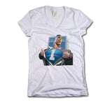 Womens V-Neck White