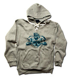 Mens Lace Hoodie Gray