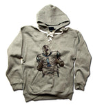 Mens Lace Hoodie Gray