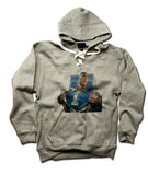 Mens Lace Hoodie Gray