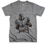 Mens V-Neck Heather Gray