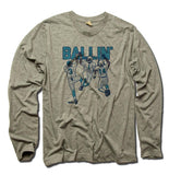 Mens Long Sleeve Heather Gray