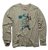 Mens Long Sleeve Heather Gray