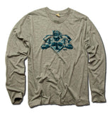 Mens Long Sleeve Heather Gray